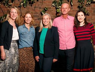 L to R: Caroline Coventry, Managing Partner, Nelson Bostock; Lucy Watson, Strategy Director, Unlimited B2B; Faye Hawkins, Managing Director, Unlimited B2B; Michael Wells, Client Services Director,  Unlimited B2B; Lidiya Pogoryelova, Finance Director, Unli